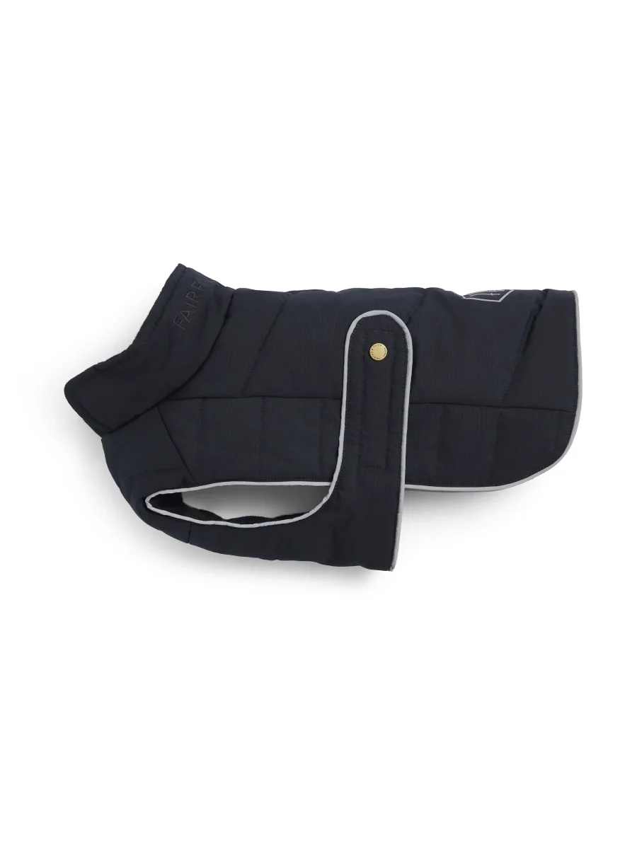 Charlotte Padded Dog Coat – Navy